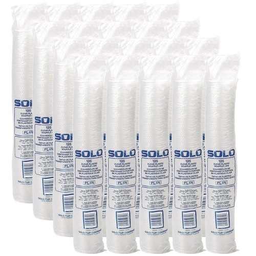 Just Launched | Dart PL4N 3.25 - 9 oz. Portion/Souffle Cup Lids - Clear (2500/Carton) image number 0