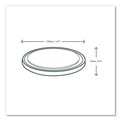 Food Trays, Containers, and Lids | Vegware VDC-120H 8 oz. to 32 oz. Compostable Plastic Round Deli Pot Lids (500/Carton) image number 3