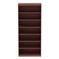 Office Filing Cabinets & Shelves | Alera ALEVA78436MC Valencia Series 35.63 in. x 11.81 in. x 83.86 in. 7-Shelf Square Corner Bookcase - Cherry image number 1