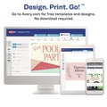 Just Launched | Avery 05305 8.5 in. x 2.5 in. Medium Embossed Tent Cards - White (2 Cards/Sheet, 50 Sheets/Box) image number 5