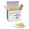Cutlery | Creativity Street PAC3690-01 Flat Wood Toothpicks - Natural (2500/Pack) image number 0