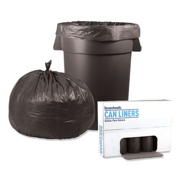 PRODUCTS | Boardwalk H7658SGKR01 38 in. x 58 in. 1.1 mil 60 gal. Low-Density Waste Can Liners - Gray (100/Carton)