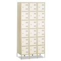 Office Filing Cabinets & Shelves | Safco 5527TN 36 in. x 18 in. x 78 in. Three-Column Box Locker - Two-Tone Tan image number 1