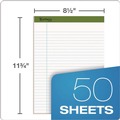 Just Launched | Ampad 20-172R Earthwise by Ampad 8.5 in. x 11.75 in. Recycled Writing Pad - Narrow, Green/White (1-Dozen) image number 2