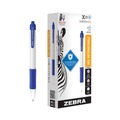 Pens | Zebra 41620 0.7 mm Retractable Fine Sarasa Dry X20plus Gel Pen - Blue Ink, White/Blue Barrel (12/Pack) image number 2