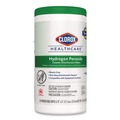 Hand Wipes | Clorox Healthcare 30824 9 in. x 6.75 in. Hydrogen Peroxide Cleaner Disinfectant Wipes - Unscented (95/Canister, 6 Canisters/Carton) image number 1