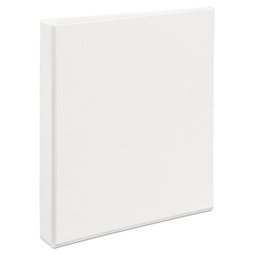 Just Launched | Avery 05304 3 Slant Rings 1 in. Capacity 11 in. x 8.5 in. Heavy-Duty Non Stick View Binder with DuraHinge - White image number 0