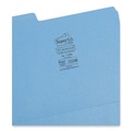 File Folders | Smead 11986 1/3-Cut Tabs Assorted Letter Size 0.75 in. Expansion SuperTab Colored File Folders - Blue (100/Box) image number 2