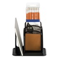 Just Launched | Safco 3250BL Onyx 6 in. x 5.25 in. x 5.25 in. 3-Compartment Mini Organizer - Black image number 1