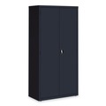 Office Filing Cabinets & Shelves | Alera 25767 36 in. x 18 in. x 72 in. 5 Shelves Economy Assembled Storage Cabinets - Black image number 2