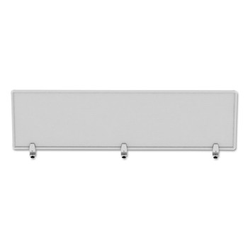 Alera ALEPP6518 65 in. x 0.5 in. x 18 in. Polycarbonate Privacy Panel - Silver/Clear