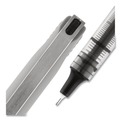 Pens | uni-ball 1734903 VISION Fine 0.7 mm Stick Needle Roller Ball Pen - Black Ink Gray/Clear/Black Barrel (1-Dozen) image number 5