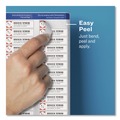 Labels | Avery 08667 0.5 in. x 1.75 in. Matte Clear Easy Peel Mailing Labels with Sure Feed Technology for Inkjet Printers - Clear (80/Sheet, 25 Sheets/Pack) image number 6