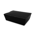 Food Trays, Containers, and Lids | SCT SCH 0753 ChampPak 7.75 in. x 5.5 in. x 2.5 in. Carryout Boxes - Black (200/Carton) image number 2