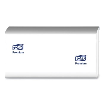 Tork 420580 Premium 9 x 9.5 1-Ply Multifold Towel - White (12/Carton)
