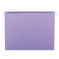 File Folders | Smead 64064 1/5 Cut Tab Letter Size Colored Hanging File Folders - Lavender (25/Box) image number 0