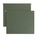 File Folders | Smead 64239 1 in. Capacity Letter Size Box Bottom Hanging File Folders - Standard Green (25/Box) image number 0