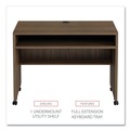 Office Desks & Workstations | Alera ALEVA204224WA Valencia Series 41.38 in. x 23.63 in. x 30 in. Mobile Workstation Desk - Modern Walnut image number 4