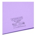 File Folders | Smead 87865 11 in. x 8.5 in. 100-Sheet Capacity 2-Pocket Textured Paper Folder - Lavender (25/Box) image number 2