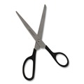 Arts & Crafts Supplies | Westcott 10572 8 in. Long 3 in. Cut Length Straight Contract Scissors - Straight Black Handle image number 1