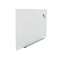 White Boards | Universal UNV43203 Frameless 48 in. x 36 in. Magnetic Glass Marker Board - White image number 1