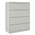 Office Filing Cabinets & Shelves | Alera 25510 42 in. x 18.63 in. x 52.5 in. 4 Legal/Letter Size Lateral File Drawers - Light Gray image number 0