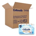  | Cottonelle 12456 Septic Safe Clean Care Bathroom Tissue - White (170 Sheets/Roll, 48 Rolls/Carton) image number 1