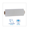 Trash & Waste Bins | Boardwalk K7663WCK 38 in. x 63 in. 60 Gallon 2.7 mil Industrial Drum Liners Rolls - Clear (50/Carton) image number 4