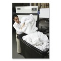 Trash & Waste Bins | Rubbermaid Commercial FG461900BLA 149 gal 600 lb Capacity Plastic Cube Truck - Black image number 3