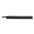 Office Electronics & Batteries | Tripp Lite U360-004-SLIM 4 Ports Ultra-Slim Portable USB 3.0 SuperSpeed Hub - Black image number 2