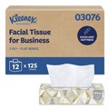  | Kleenex 03076 2-Ply Facial Tissue for Business - White (12 Boxes/Carton) image number 0