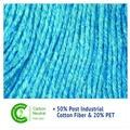  | Boardwalk BWK503BLCT 5 in. Super Loop Cotton/Synthetic Fiber Wet Mop Head - Large, Blue (12/Carton) image number 9