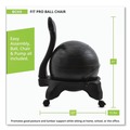 Office Chairs | Champion Sports BCHX FitPro Ball Chair Supports Up to 200 lbs. - Gray image number 3