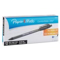Pens | Paper Mate 6380187 0.8 mm ComfortMate Ultra Fine Retractable Ballpoint Pen - Black Ink/Black Barrel (1-Dozen) image number 0