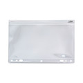 Binders | Angler's ANG52 8.5 in. x 11 in. 2- to 7-Hole Punched Zip-All Ring Binder Pocket - Clear image number 0