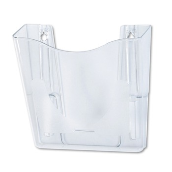 Deflecto 63001 Euro-Style DocuPocket 10.25 in. x 4 in. x 10 in. A4/Legal/Letter/Magazine/Portfolio Size Portrait Wall File - Clear