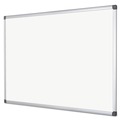 Project & Display Boards | MasterVision MA2707170 Value 72 in. x 48 in. Lacquered Steel Dry Erase Board - White Surface/Satin Aluminum Frame image number 2