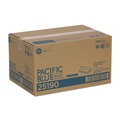 Paper Towels and Napkins | Georgia Pacific Professional 25190 10.1 in. x 12.7 in. 1-Ply Pacific Blue Basic C-Fold Paper Towel - White (2400/Carton) image number 1