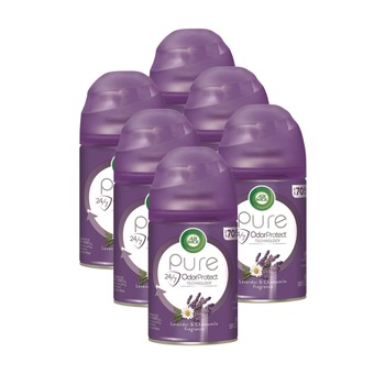 Air Wick 62338-77961 Freshmatic Ultra 5.89 oz. Aerosol Spray Automatic Spray Refill - Lavender/Chamomile (6/Carton)