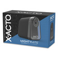 Pencil Sharpeners | X-ACTO 19501X 3.5 in. x 5.5 in. x 4.5 in. AC-Powered Mighty Mite Home Office Electric Pencil Sharpener - Black/Gray/Smoke image number 0