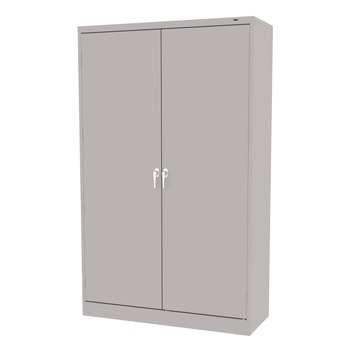 Tennsco J1878SU-LGY 48 in. x 18 in. x 78 in. Assembled Jumbo Steel Storage Cabinet - Light Gray