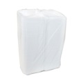 Food Trays, Containers, and Lids | Pactiv Corp. YTD18801ECON 8.42 in. x 8.15 in. x 3 in. Dual Tab Lock Economy Vented Foam Hinged Lid Container - White (150/Carton) image number 2