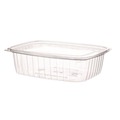  | Eco-Products EP-RC48 8 in. x 6 in. x 2 in. 48 oz. Renewable and Compostable Rectangular Plastic Deli Containers - Clear (200/Carton) image number 0
