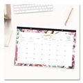 Bulletin Boards | Blue Sky 149057 17 in. x 11 in. 12-Month (Jan to Dec): 2026 Kelly Ventura Magenta Bloom Desk Pad Calendar - Floral Artwork, White/Multicolor Sheets image number 3