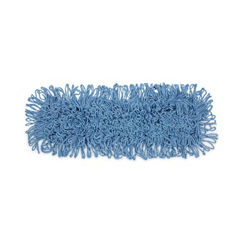 Boardwalk BWK1124 24 in. x 5 in. Cotton/Synthetic Fiber Looped-End Mop Head - Blue