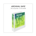 File Folders | Samsill 18987 3 Rings 3 in. Capacity 11 in. x 8.5 in. Earth's Choice Plant-Based Round Ring View Binder - White image number 3