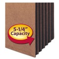 File Jackets & Sleeves | Smead 73390 5.25 in. Expansion Redrope Tuff Pocket Drop-Front File Pockets with Fully Lined Gussets - Letter , Redrope (10/Box) image number 4