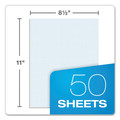 Notebooks & Pads | TOPS 33081 Quadrille Rule (8 sq-in.) 8.5 in. x 11 in. Quadrille Pads (50 Sheets/Pad) image number 1