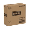 Cups and Lids | SOLO LB3081-00007 Lift Back and Lock Tab Lids for 8 oz. Cups - White (1000/Carton) image number 3