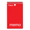 Notebooks & Pads | Mead 45354 3 x 5 Sheets (60) Wirebound Medium/College Rule Memo Pad with Wall-Hanger Eyelet - Randomly Assorted Cover Colors/White Sheets image number 2